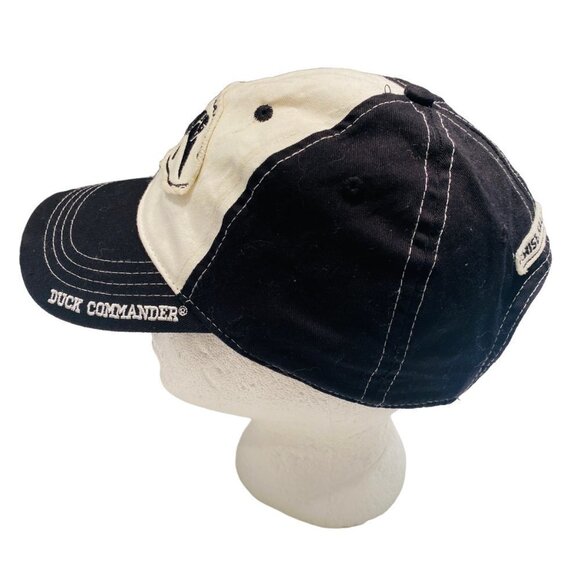 Black White Duck Commander Logo Hunting Cap - Picture 8 of 10